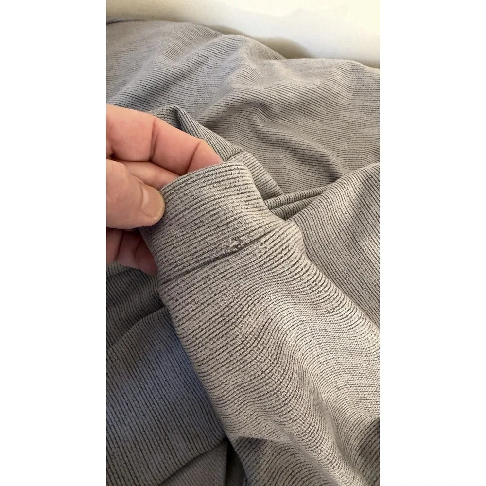 nike dri fit Full Zip Hoodie Heather Knit Training Athletic Sweater Gray Men's M